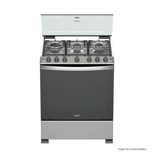 Estufa de 30 a gas LWFR5200 cubierta de acero inoxidable Whirlpool