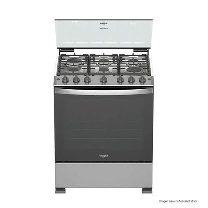 Estufa de 30 a gas LWFR5200 cubierta de acero inoxidable Whirlpool