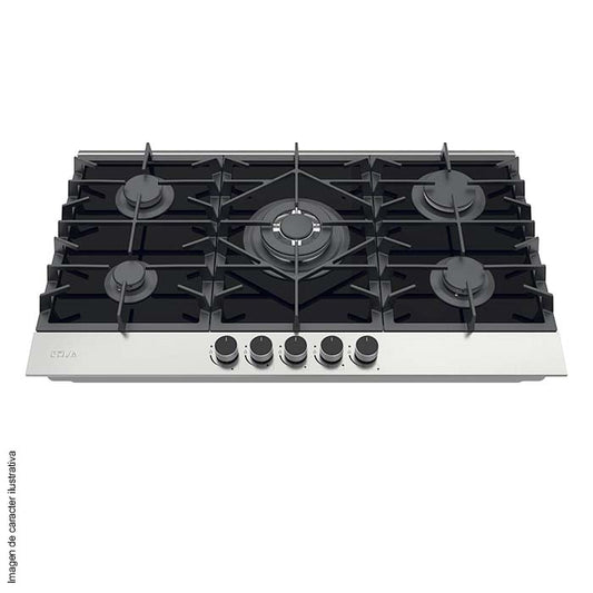 Estufa empotrable a gas Ferrara 90 PRO Drija de vitrocerámica de 5 quemadores encendido eléctrico