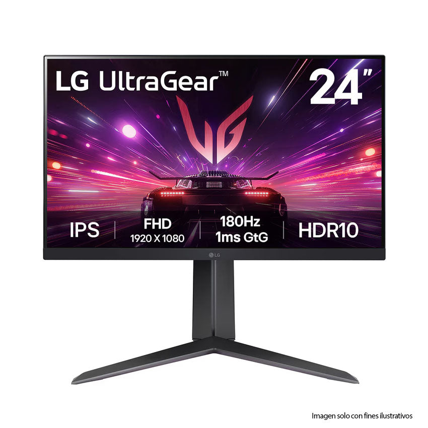 Monitor 24" Gamer 24GS65F LG UltraGear FHD IPS 180Hz