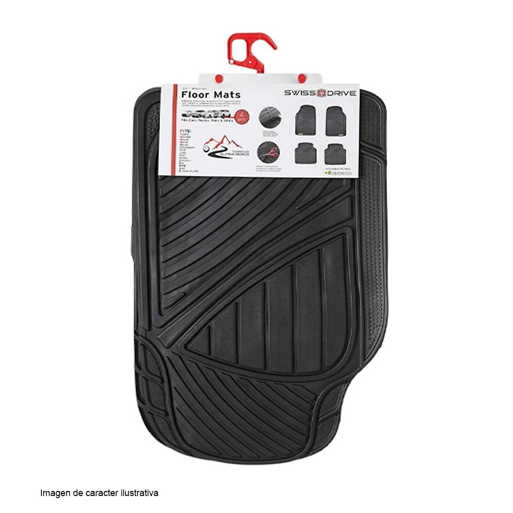 Set de alfombras RAPID-3 Swiss Drive color negro