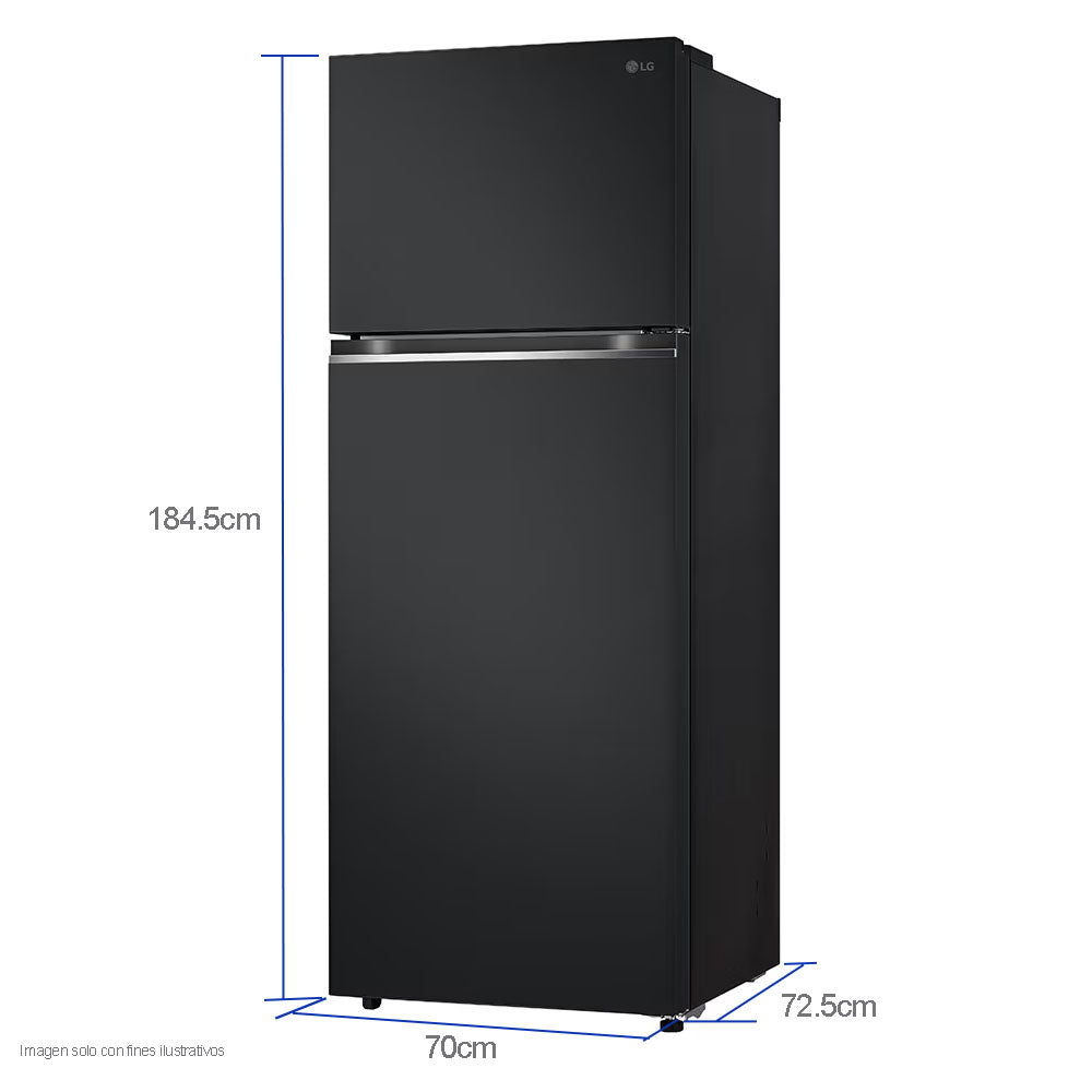 Refrigeradora 17pc VT48BPMK LG, multi air flow + smart inverter, color negro