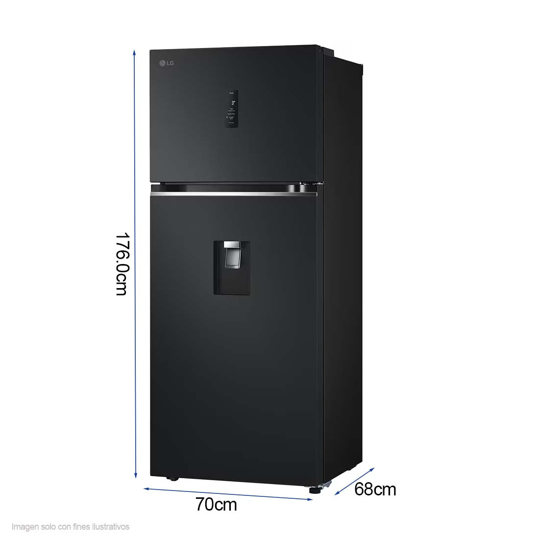 Refrigeradora 14pc VT40APD LG tecnología inverter con dispensador de agua