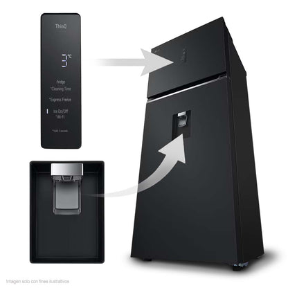 Refrigeradora 14pc VT40APD LG tecnología inverter con dispensador de agua