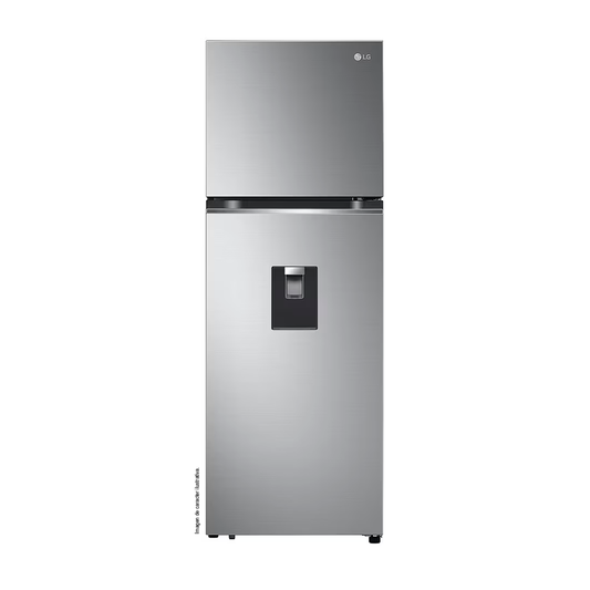 Refrigeradora 11pc, VT34WPP, LG color gris, con dispensador de agua, Linear Coolong Smart Diagnosis.