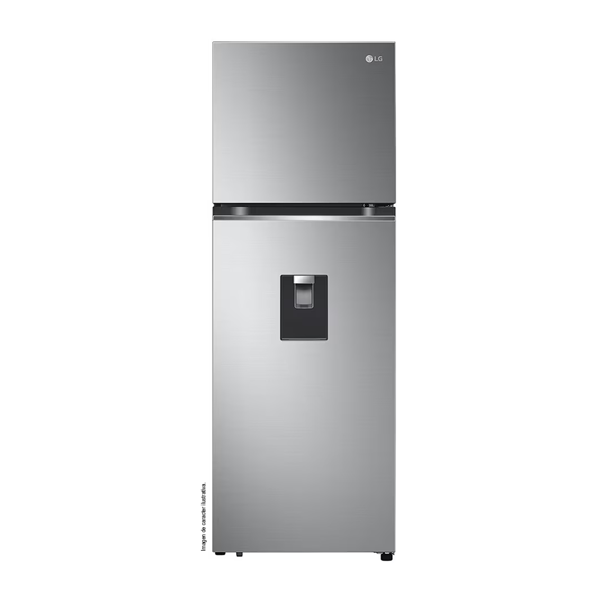 Refrigeradora 11pc, VT34WPP, LG color gris, con dispensador de agua, Linear Coolong Smart Diagnosis.