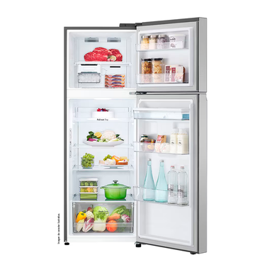 Refrigeradora 11pc, VT34WPP, LG color gris, con dispensador de agua, Linear Coolong Smart Diagnosis.