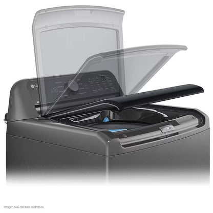 Lavadora 23kg WT23MT6HKA LG tecnología inverter AI DD color gris mate