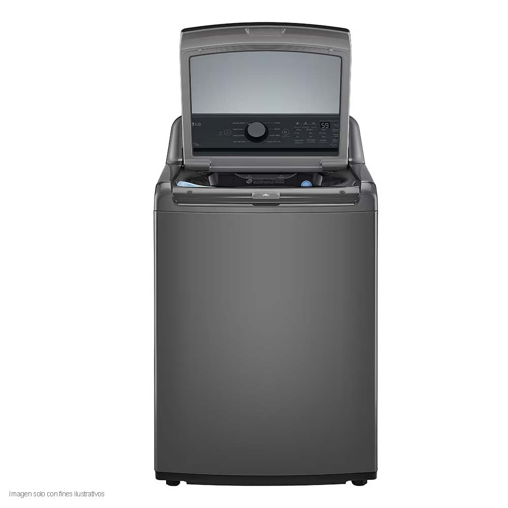 Lavadora 23kg WT23MT6HKA LG tecnología inverter AI DD color gris mate