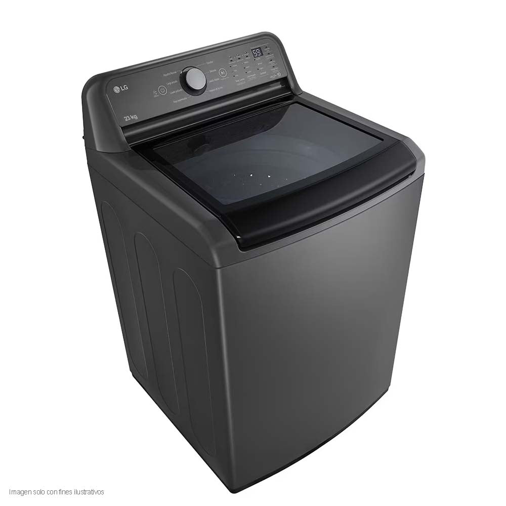 Lavadora 23kg WT23MT6HKA LG tecnología inverter AI DD color gris mate