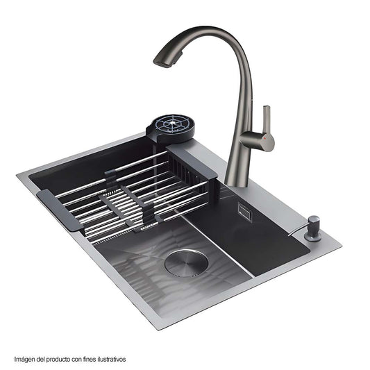 Fregador de 61cm modelo BOLONIA 61 acero inoxidable satinado
