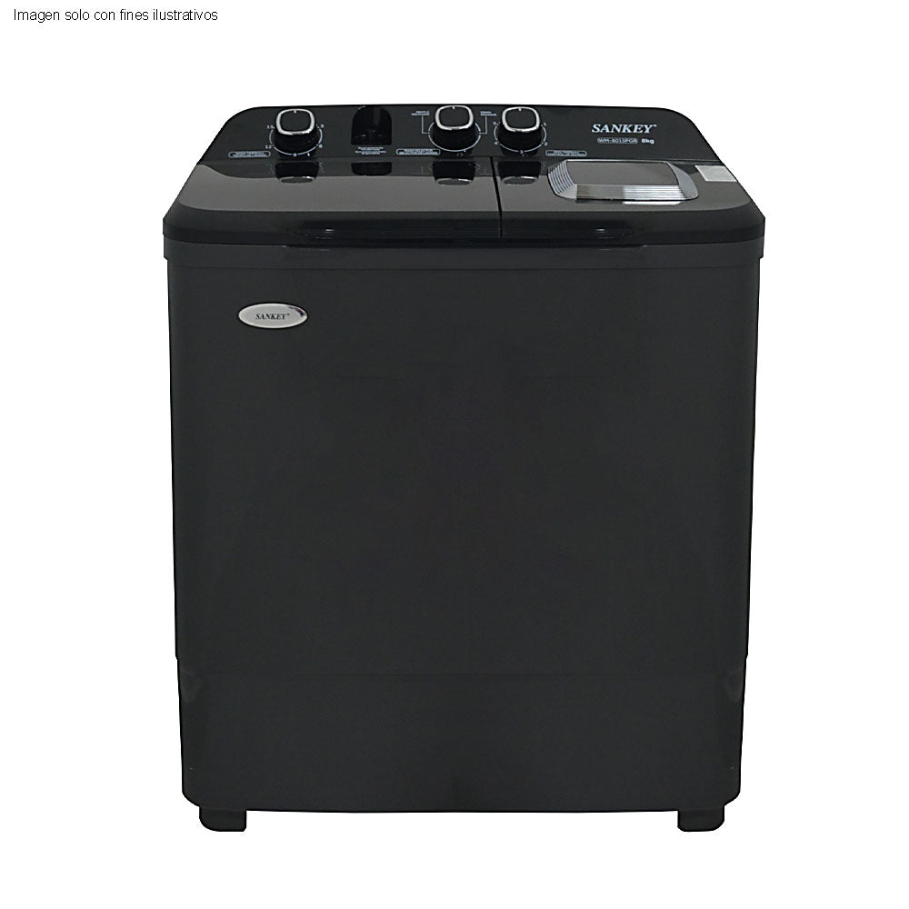 Lavadora 8kg semiautomática WM-8015PGR Sankey
