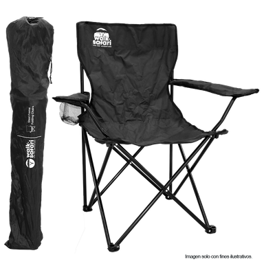 Silla plegable WS-5-007 color negro Walk Sfari