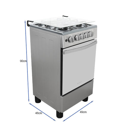 Estufa a gas de 20" NE-2064TELAF Nisato 4 quemadores Twist