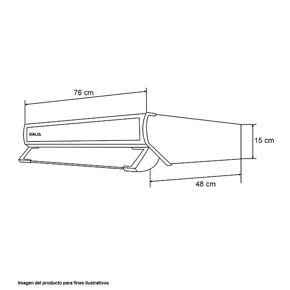 Extractor de grasa Compatto 76 Drija extracción 260M3/H, 110V