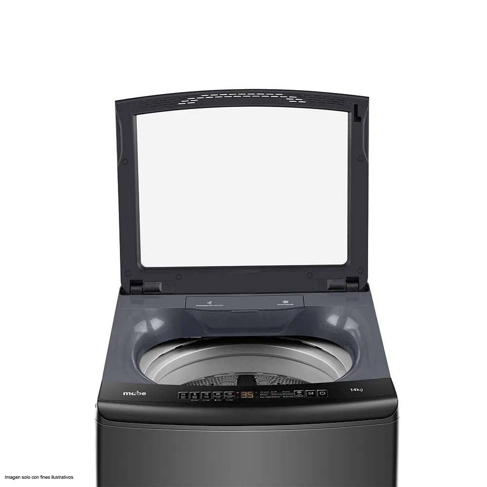 Lavadora automática 14Kg LMA4120WDGAB0 Mabe 9 ciclos panel digital