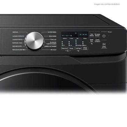 Lavadora 26kg WF26DG8250AVAP carga frontal inverter AI multicontrol color gris oscuro