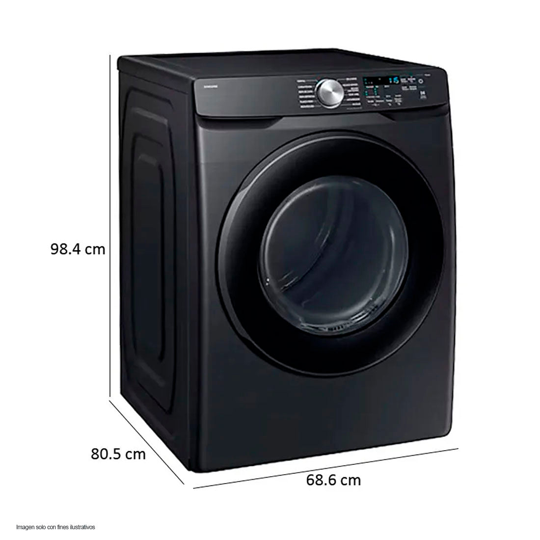 Secadora a gas 24kg DV24DG8000PVAP Samsung Smart check color gris oscuro