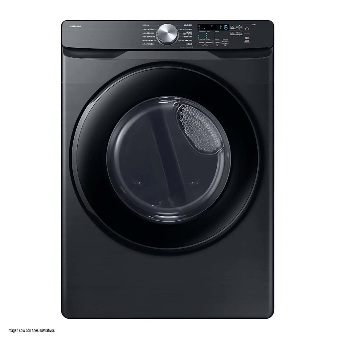 Secadora eléctrica 24kg DVE24DG8000VAP Samsung, sensor de secado smart check gris oscuro