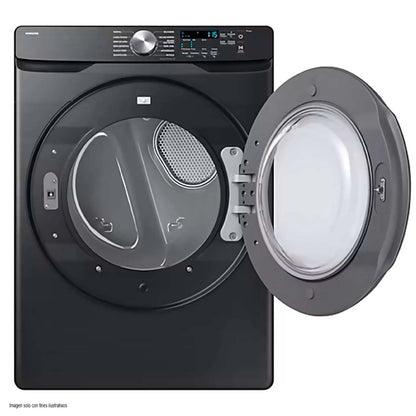 Secadora eléctrica 24kg DVE24DG8000VAP Samsung, sensor de secado smart check gris oscuro