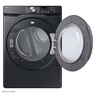 Secadora eléctrica 24kg DVE24DG8000VAP Samsung, sensor de secado smart check gris oscuro
