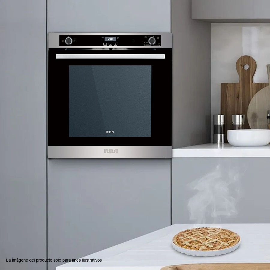 Horno empotrable 24" a gas RCGO60SS RCA  Panel de control SUPER Slim cap.90L acero inox.