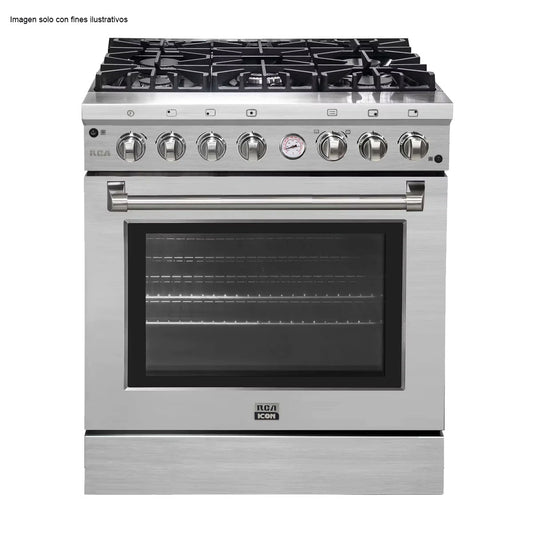 Estufa industrial de 36" RCCC960 Serie ICON RCA de 5 quemadores Horno XL