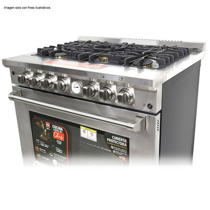 Estufa industrial de 36" RCCC960 Serie ICON RCA de 5 quemadores Horno XL