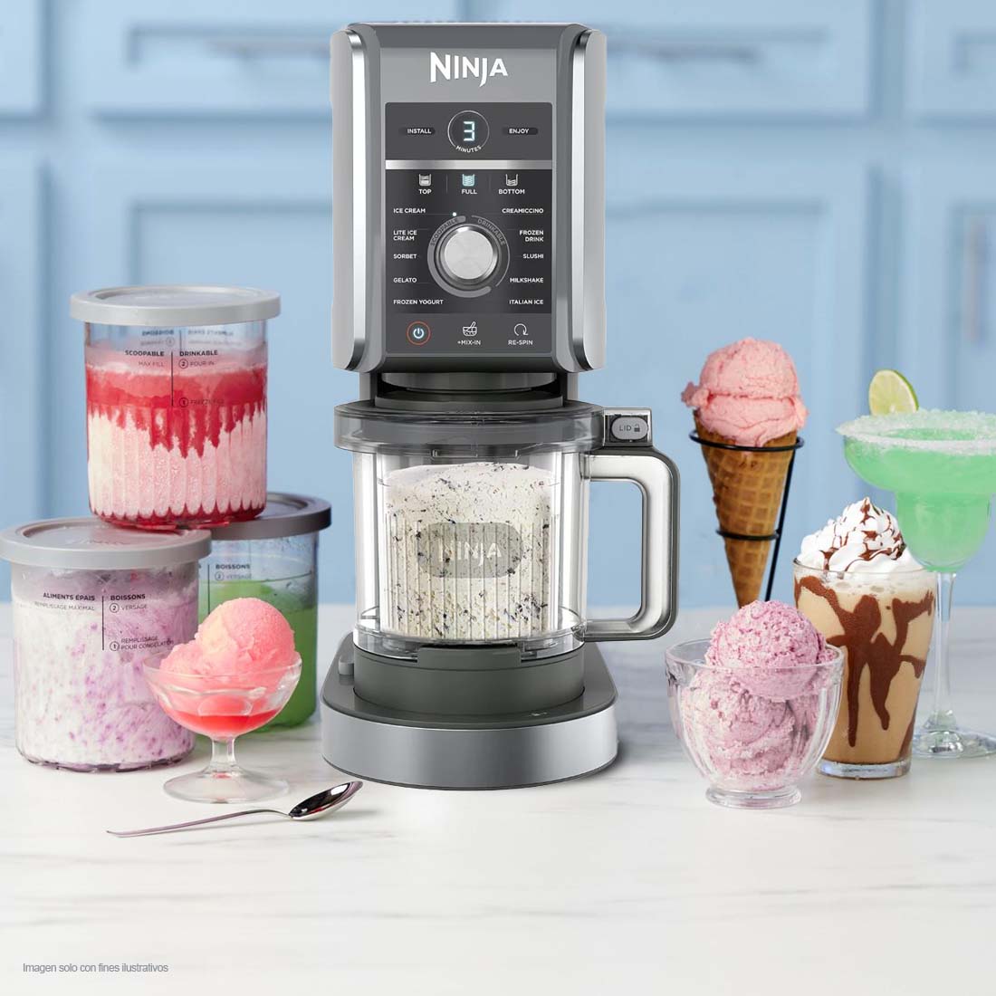 Máquina para hacer helados NC501 Ninja, tecnología avanzada Creamify