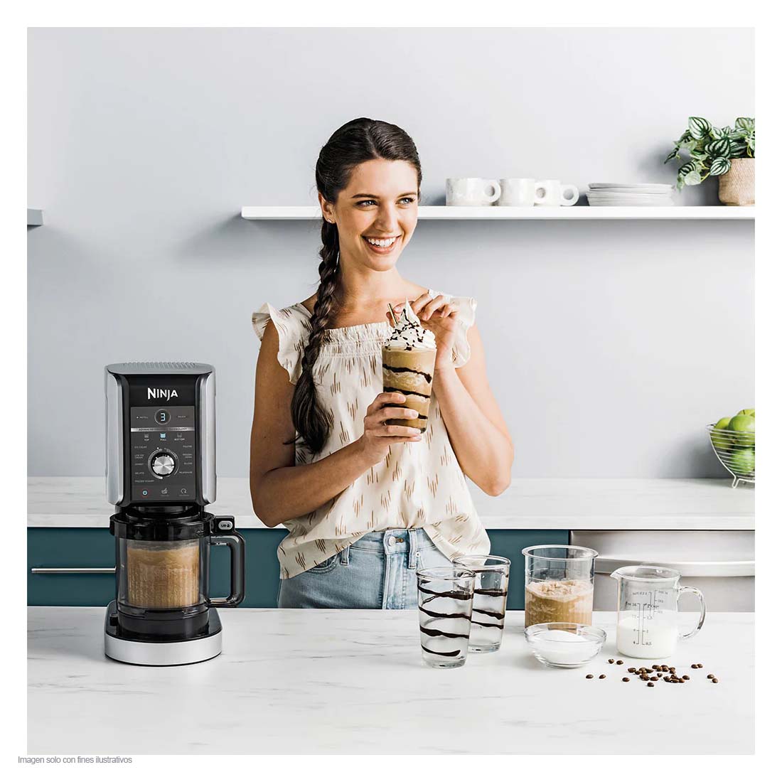 Máquina para hacer helados NC501 Ninja, tecnología avanzada Creamify