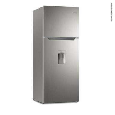 Refrigeradora Top Mount 15pc FRTS15K3HTS Frigidaire color gris acero inoxidable dispensador de agua