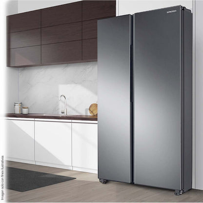Refrigeradora 20pc RS57DG4000M9AP Side By Side , Samsung color silver Wi-Fi integrado