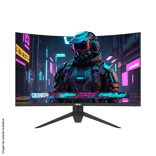 Monitor curvo Gaming 27" RC275MC FHD RCA Color negro con tecnología de protección ocular
