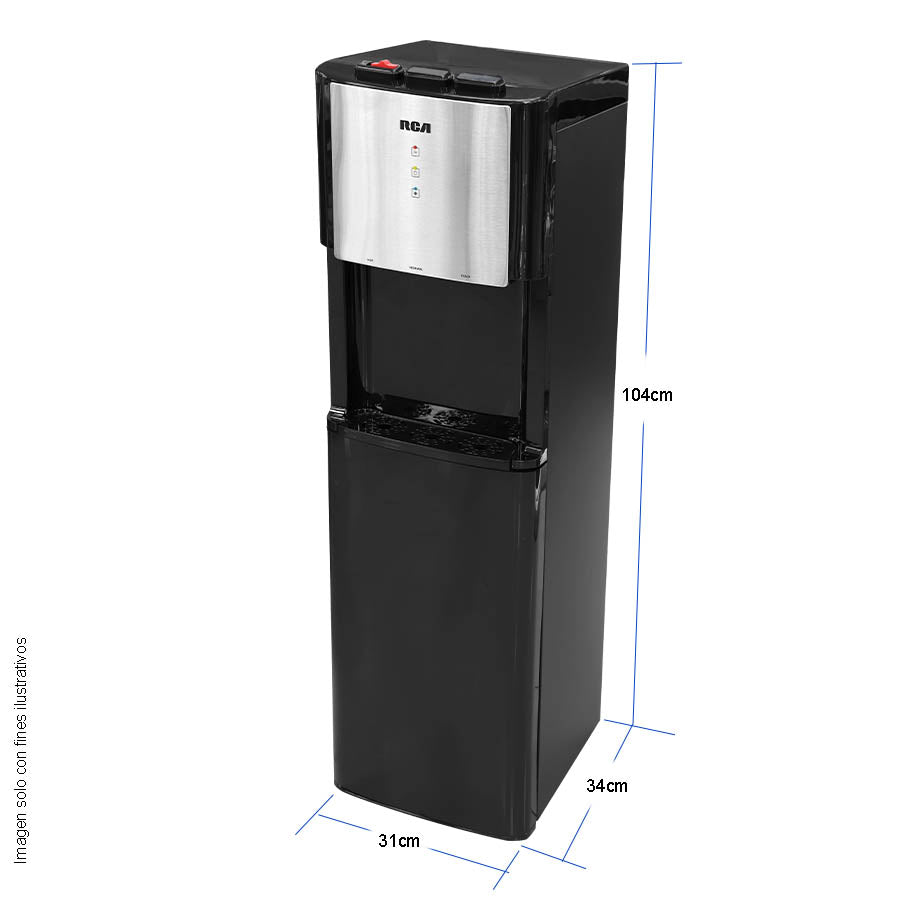 Dispensador de agua RCWD605 RCA despacha agua caliente y fría