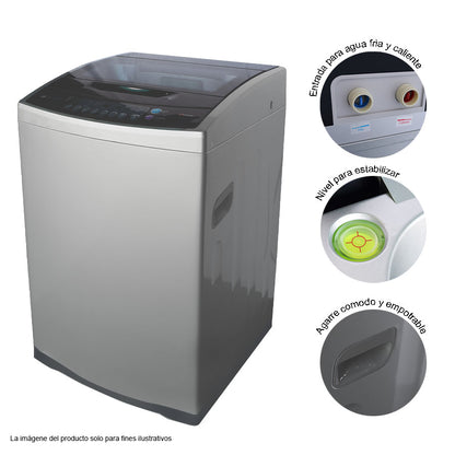 Lavadora automática de 15kg RCAW150 RCA color gris