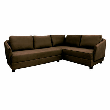 Sofá 5 puestos Piero 8287 color chocolate