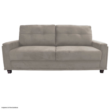 Sofá 3 puestos modelo Poltrona Matera 3113 color crema 8287