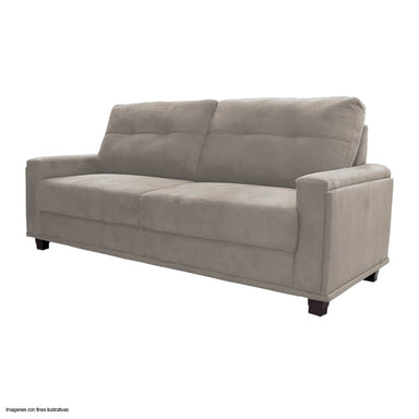 Sofá 3 puestos modelo Poltrona Matera 3113 color crema 8287