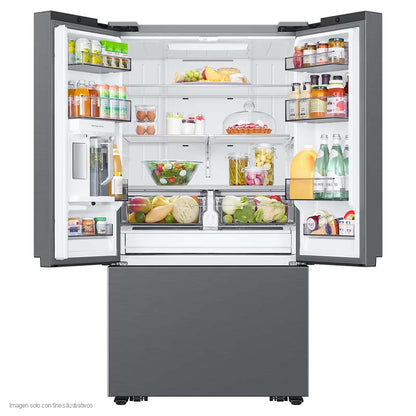 Refrigeradora French Door 31.3pc RF32CG5N10S9AP Samsung inverter de 3 puertas acero inoxidable