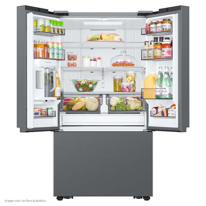 Refrigeradora French Door 31.3pc RF32CG5N10S9AP Samsung inverter de 3 puertas acero inoxidable