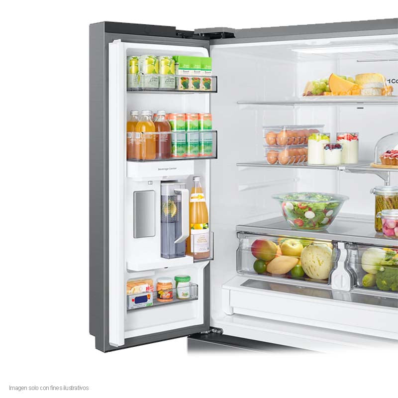 Refrigeradora French Door 31.3pc RF32CG5N10S9AP Samsung inverter de 3 puertas acero inoxidable