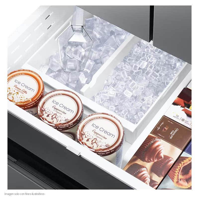 Refrigeradora French Door 31.3pc RF32CG5N10S9AP Samsung inverter de 3 puertas acero inoxidable