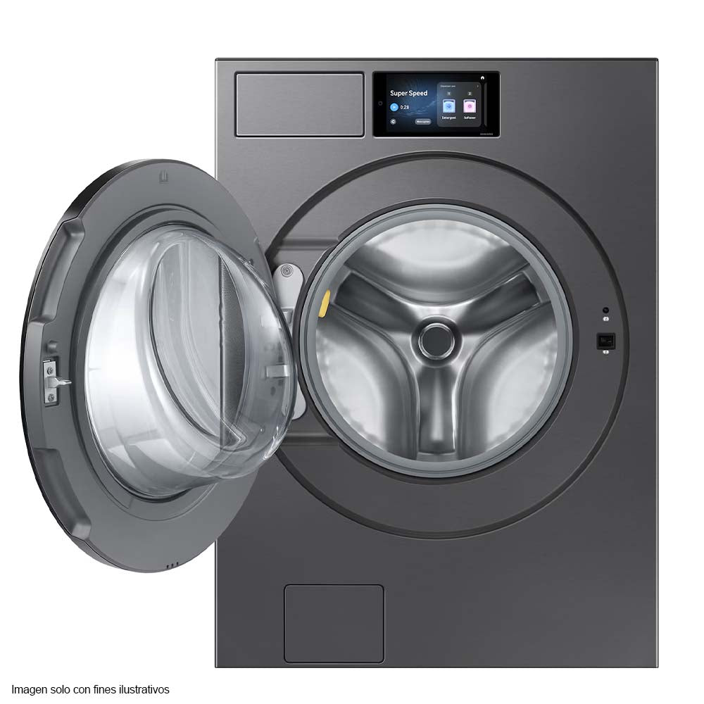 Lavadora Bespoke AI carga frontal 26 Kg WF90F26ADSAP AI Home y AI OptiWash+ Samsung