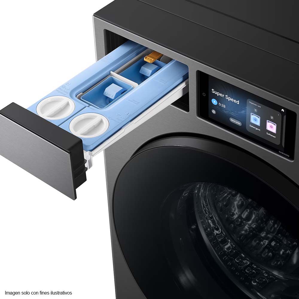 Lavadora Bespoke AI carga frontal 26 Kg WF90F26ADSAP AI Home y AI OptiWash+ Samsung