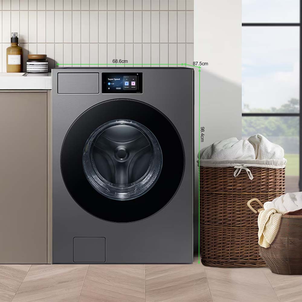 Lavadora Bespoke AI carga frontal 26 Kg WF90F26ADSAP AI Home y AI OptiWash+ Samsung