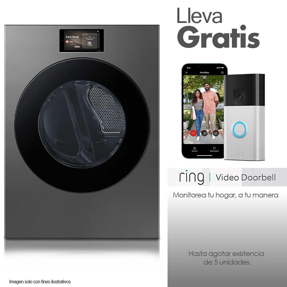 Secadora 24kg eléctrica Bespoke DV90F24UESAP Samsnug 3RD geraration Samsung