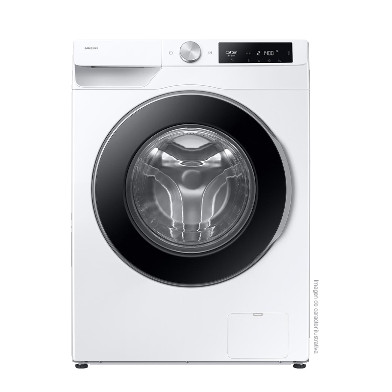 Lavadora 10.5kg WW11DG6U34LEED, Samsung de carga frontal, AI Ecobubble, Super Speed, Hygienes Steam
