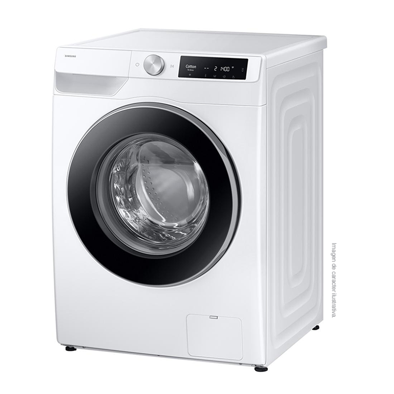Lavadora 10.5kg WW11DG6U34LEED, Samsung de carga frontal, AI Ecobubble, Super Speed, Hygienes Steam