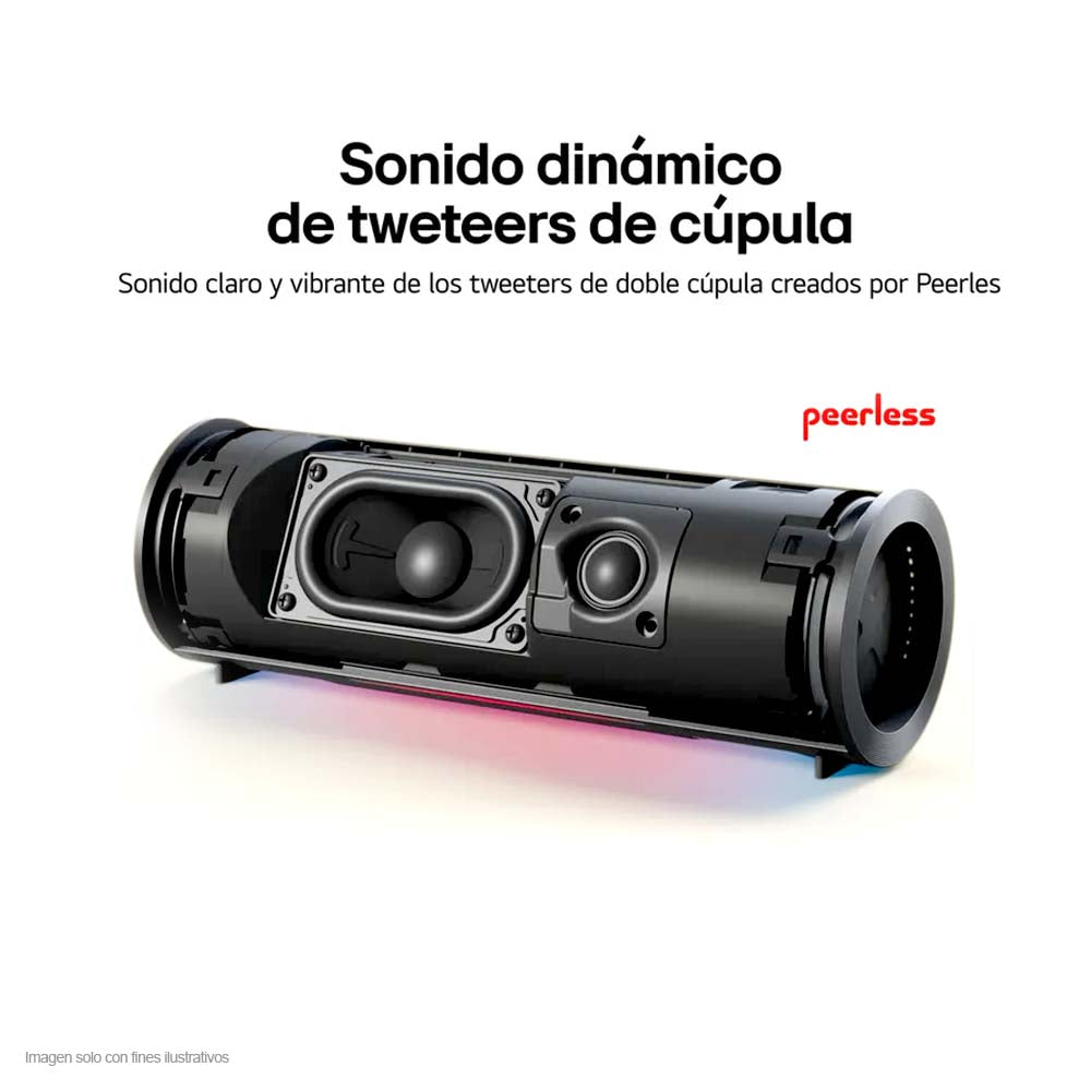 Bocina portátil XBoom Grab LG 20W bluetooth color negro