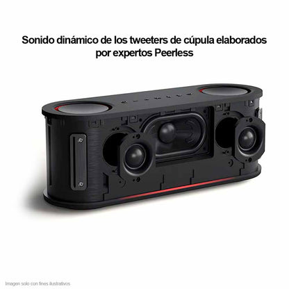 Bocina portátil XBOOM GO BOUNCE LG con 30W  color negro